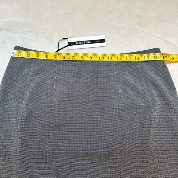 NWT Della Spiga | Made in Italy | Heather Gray Pencil Skirt | Size 12 - Picture 6 of 9
